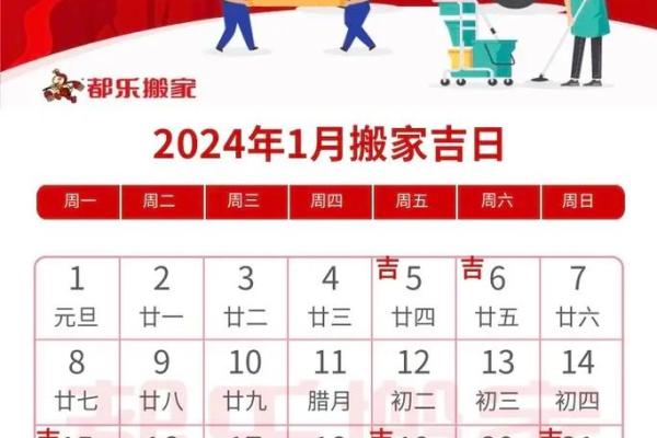 2024年适合搬家的日子哪天最吉利