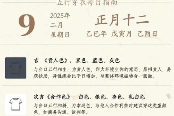 2025年4月10日五行穿衣搭配每日指南