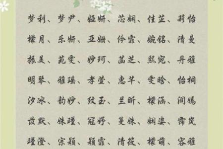 2021年7月17日出生的女孩名字集锦,取名喜用字分享姓名